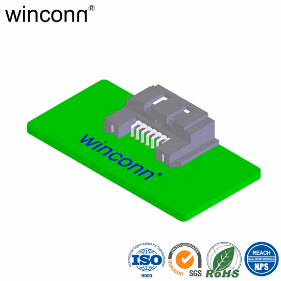 SATA 7p-Stecker, rechtwinkliger DIP-Stecker